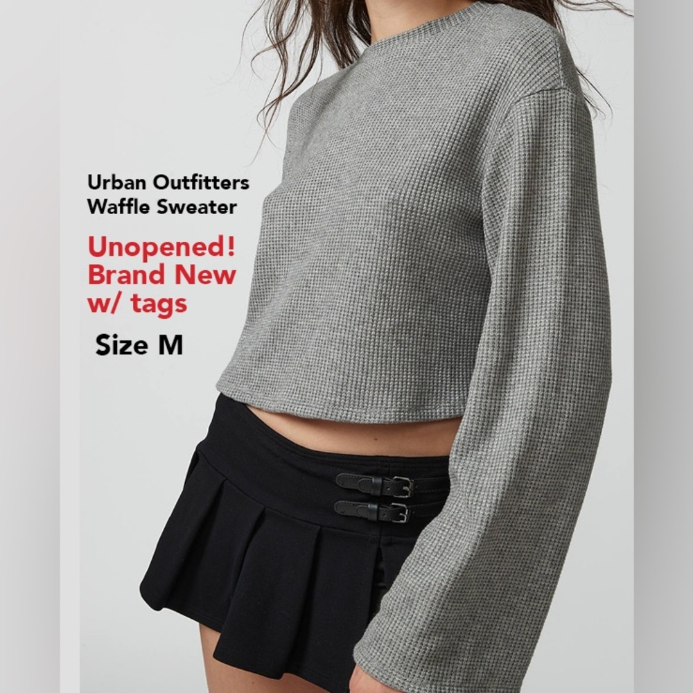 Unopened Urban Outfitters Waffle Crop Sweater! BRAND NEW W/ TAGS & PACKAGING